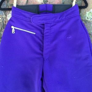Vintage Bogner ski snow pants size medium Purple